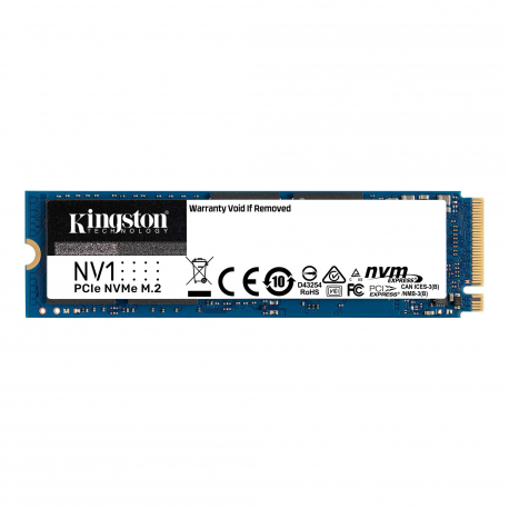 Kingston - Solid state drive - 500 GB - internal - M.2 2280 - PCI Express 3.0 x4 (NVMe) - 0