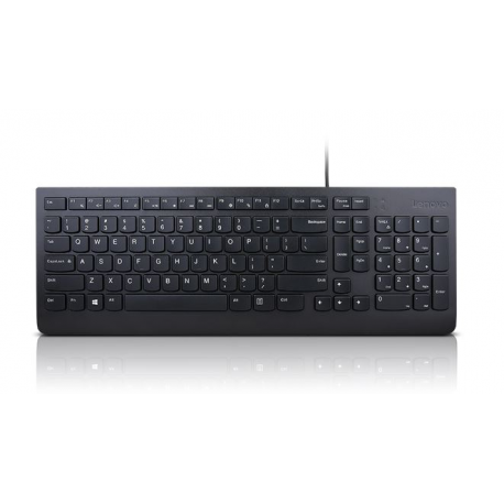 Lenovo Essential - Keyboard - USB - US with Euro symbol - black - for IdeaPad 3 14; 3 15IML05; ThinkPad L13 Gen 2; Yoga 7 14; Yoga Slim 7 Pro 14ACH5 OD - 0