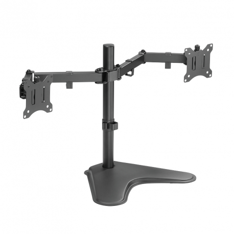 LogiLink - Stand for 2 LCD displays (adjustable arm) - black - screen size: 17"-32" - desktop - 2