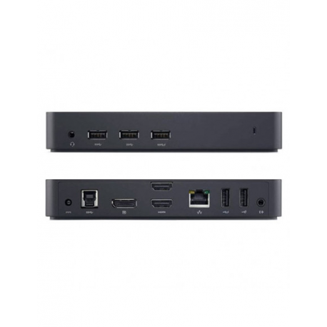 Dell Thunderbolt Dock WD19TB - Docking station - USB-C / Thunderbolt 3 - HDMI, 2 x DP, Thunderbolt, USB-C - GigE - 180 Watt - 0