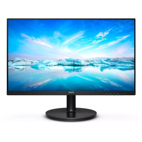Philips V-line 222V8LA - LED monitor - 22" (21.5" viewable) - 1920 x 1080 Full HD (1080p) @ 75 Hz - VA - 250 cd/m² - 3000:1 - 4 ms - HDMI, VGA, DisplayPort - speakers - textured black - 4