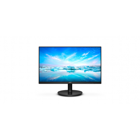 Philips V-line 222V8LA - LED monitor - 22" (21.5" viewable) - 1920 x 1080 Full HD (1080p) @ 75 Hz - VA - 250 cd/m² - 3000:1 - 4 ms - HDMI, VGA, DisplayPort - speakers - textured black - 10