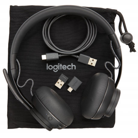 Logitech Zone Wireless MS - Headset - on-ear - Bluetooth - wireless - active noise cancelling - 16