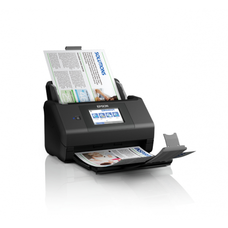 Epson WorkForce ES-580W - Document scanner - Contact Image Sensor (CIS) - Duplex - 215.9 x 6096 mm - 600 dpi x 600 dpi - up to 35 ppm (mono)  /  up to 35 ppm (colour) - ADF (100 sheets) - up to 4000 scans per day - USB 3.0, Wi-Fi(ac) - 19