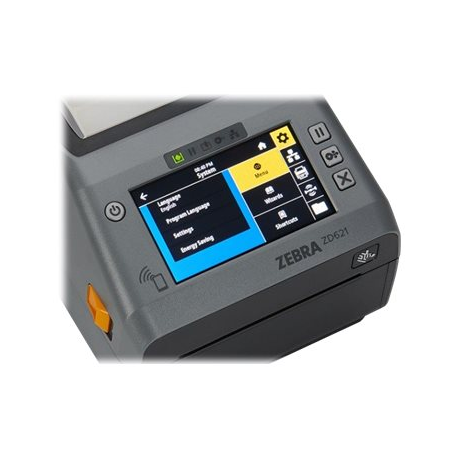 Zebra ZD621 - Label printer - direct thermal - Roll (10.8cm) - 203 dpi - up to 203 mm / sec - USB 2.0, LAN, serial, USB host, Wi-Fi(ac), Bluetooth 4.1 - cutter - 1