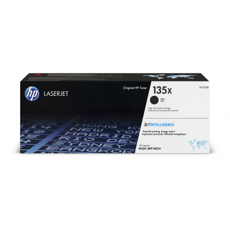HP 135X - High Yield - black - original - LaserJet - toner cartridge (W1350X) - for LaserJet M209, MFP M234 - 0