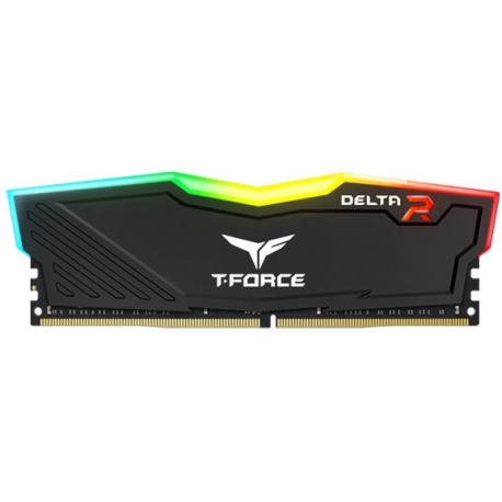 T-Force DELTA RGB - DDR4 - kit - 16 GB: 2 x 8 GB - DIMM 288-pin - 3600 MHz / PC4-28800 - CL18 - 1.35 V - unbuffered - non-ECC - black - 1