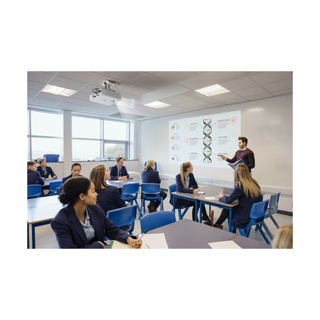 Epson EB-L200F - 3LCD projector - 4500 lumens (white) - 4500 lumens (colour) - Full HD (1920 x 1080) - 16:9 - 1080p - 802.11a / b / g / n wireless / LAN / Miracast Wi-Fi Display - white - 11