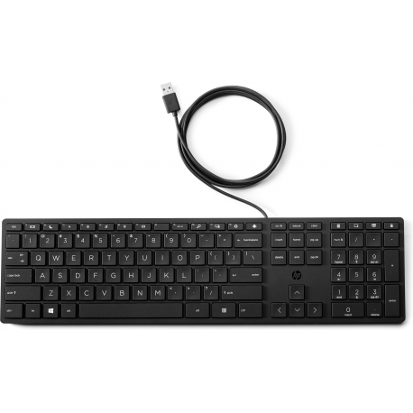 HP Desktop 320K - Keyboard - USB - QWERTY - English (pack of 12) - for ProBook 45X G8, 45X G9, 640 G3, 640 G5, 640 G8, 64X G4, 650 G3, 650 G4, 650 G5, 650 G8 - 2