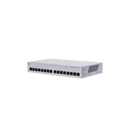 Cisco Business 110 Series 110-16T - Switch - unmanaged - 16 x 10 / 100 / 1000 - desktop, rack-mountable, wall-mountable - 0