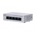 Cisco Business 110 Series 110-5T-D - Switch - unmanaged - 5 x 10 / 100 / 1000 - desktop, rack-mountable, wall-mountable - DC power