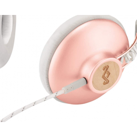 House of Marley Positive Vibration - 2.0 - headphones with mic - on-ear - wired - 3.5 mm jack - copper - 3