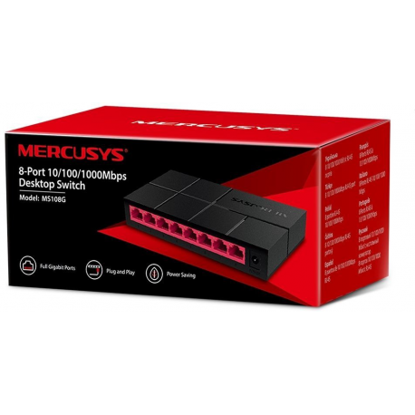 Mercusys MS108G - Switch - 8 x 10/100/1000 - desktop - 2
