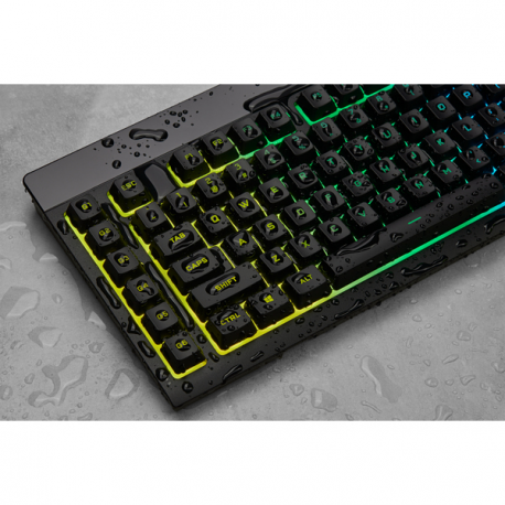Corsair K55 RGB PRO Gaming Keyboard, Backlit RGB LED, Black