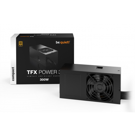 be quiet! TFX Power 3 - Power supply (internal) - TFX12V 2.52/ EPS12V 2.92 - 80 PLUS Gold - AC 100-240 V - 300 Watt - active PFC - Europe - 1