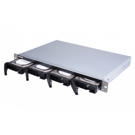 QNAP TL-R400S - Hard drive array - 4 bays (SATA-600) - SATA 6Gb/s (external) - rack-mountable - 1U - 3