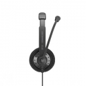 EPOS I SENNHEISER SC 75 USB MS - Headset - on-ear - wired - USB, 3.5 mm jack - black