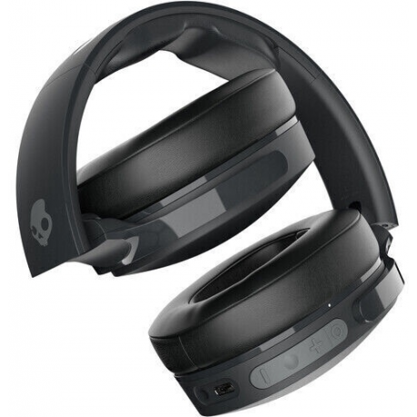 Skullcandy HESH Evo - Headphones with mic - full size - Bluetooth - wireless, wired - noise isolating - true black - 3