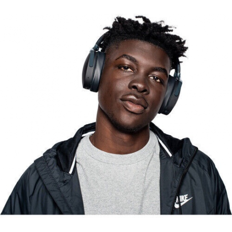 Skullcandy HESH Evo - Headphones with mic - full size - Bluetooth - wireless, wired - noise isolating - true black - 8