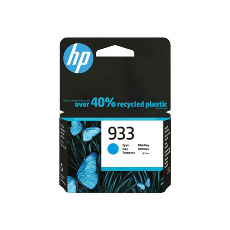 HP 933 - 4 ml - cyan - original - ink cartridge - for Officejet 6100, 6600 H711a, 6700, 7110, 7510, 7610, 7612 - 1