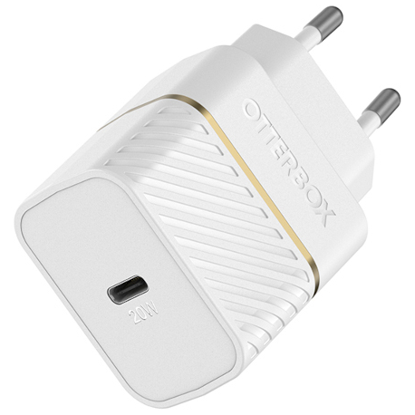 OtterBox - Power adapter - 20 Watt (USB-C) - white - Europe (excluding United Kingdom, Ireland, Malta, Cyprus) - 2