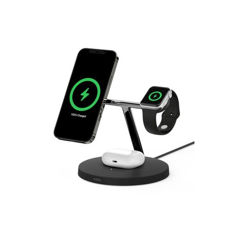 Belkin BOOST CHARGE PRO MagSafe 3-in-1 Wireless Charging Stand 15