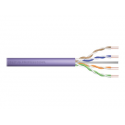 DIGITUS Professional - Bulk cable - 305 m - UTP - CAT 6 - halogen-free, solid - purple, RAL 4005