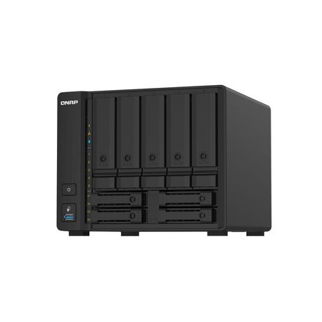 QNAP TS-932PX - NAS server - 9 bays - SATA 6Gb/s - RAID 0, 1, 5, 6, 10, 50, JBOD, 5 hot spare, 6 hot spare, 60, 50 hot spare, 10 hot spare, 1 hot spare, 60 hot spare - RAM 4 GB - Gigabit Ethernet / 2.5 Gigabit Ethernet / 10 Gigabit Ethernet - iSCSI - 2