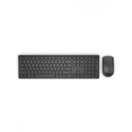 Dell Pro KM5221W - Keyboard and mouse set - wireless - 2.4 GHz - QWERTY - Russian - black - retail - 0