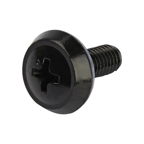 StarTech.com 50 Pack 10-32 Server Rack Cage Nuts and Screws with Washers, Rack Mount Hardware Kit, Network/IT Equipment Cabinet Clip/Captive Nuts & Bolts for Square Rack Holes, Black, TAA - 50-Pk 10-32 Cage Nuts (CABSCREW1032) - Rack screws and nuts - black - government GSA, federal government (pack of 50) - for P/N: RK1219WALHM, RK1219WALHMR, RK1219WALHR, RK1219WALLMR, RK1219WALLR, RK2236BKFR - 0