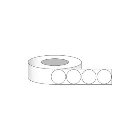 Primera Paper High Gloss - Smooth glossy - white - 76 mm round 850 label(s) (1 roll(s) x 850) labels - for Primera LX1000e Color Label Printer, LX2000e, LX900e Color Label Printer, LX910e - 0