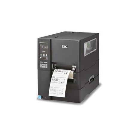TSC MH641P - Label printer - direct thermal / thermal transfer - Roll (11.4 cm) - 600 dpi - up to 152 mm / sec - USB 2.0, LAN, serial, USB host - rewinder - 0