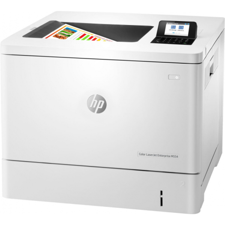 HP LaserJet Enterprise M554dn - Printer - colour - Duplex - laser - A4 / Legal - 1200 x 1200 dpi - up to 35 ppm up to 35 ppm (colour) - capacity: 650 sheets - USB 2.0, Gigabit LAN, USB 2.0 host - 1