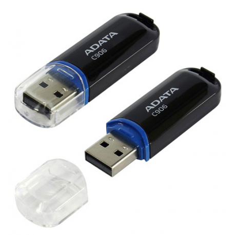 ADATA Classic Series C906 - USB flash drive - 64 GB - USB 2.0 - black - 0