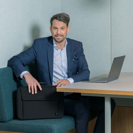 DICOTA Eco Multi Plus BASE - Notebook carrying case - 14" - 15.6" - black - 3