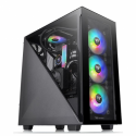 Thermaltake Divider 300 TG - Tempered Glass Edition - tower - ATX - no power supply (PS/2) - black - USB/Audio