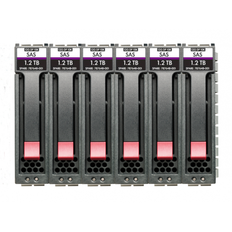 HPE Midline - Hard drive - 12 TB - hot-swap - 3.5" LFF - SAS 12Gb/s - 7200 rpm (pack of 6) - for Modular Smart Array 2060 10GbE iSCSI LFF Storage, 2060 12Gb SAS LFF Storage, 2060 16Gb Fibre Channel LFF Storage, 2060 SAS 12G 2U 12-disk LFF Drive Enclosure, 2062 10GbE iSCSI LFF Storage, 2062 12Gb SAS LFF Storage, 2062 16Gb Fibre Channel LFF Storage - 2