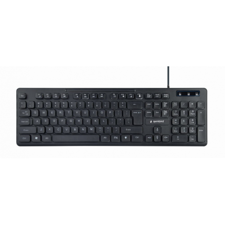 Gembird KB-UML-02 - Keyboard - backlit - USB - US - black - 1