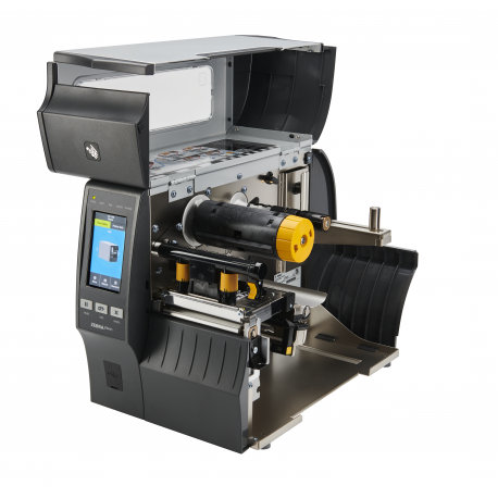 Zebra ZT400 Series ZT411 - Label printer - direct thermal  /  thermal transfer - Roll (11.4 cm) - 203 dpi - up to 356 mm / sec - USB 2.0, LAN, serial, USB host, Bluetooth 4.1 - tear bar - 3