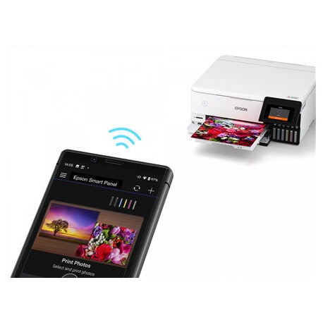 Epson EcoTank L8160 - Multifunction printer - colour - ink-jet - A4 / Letter (media) - up to 16 ppm (printing) - 100 sheets - USB, LAN, USB host, Wi-Fi(ac) - 3