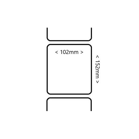 label roll, synthetic, 102x152mm - 0