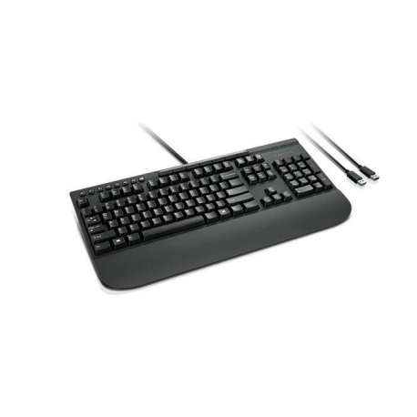 Lenovo Enhanced Performance Gen II - Keyboard - USB - Russian - black - for ThinkCentre M70; M75q Gen 2; M90; ThinkPad E14 Gen 2; V30a-22; V30a-24; V50t-13; V55t-15 - 2