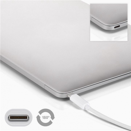 goobay - USB cable - USB-C (P) to USB-C (P) - USB 3.1 Gen 1 - 1 m - reversible C connector - 2