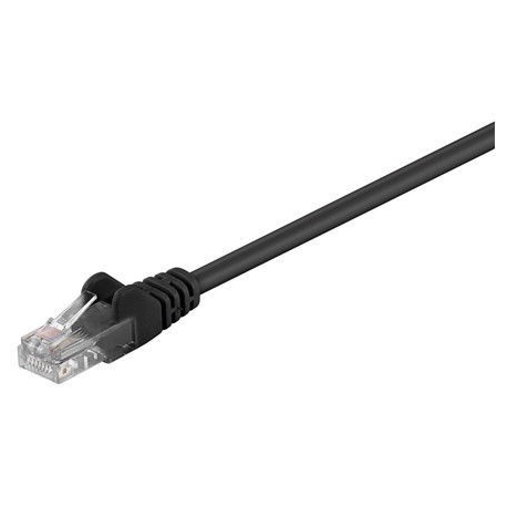 Goobay 68647 CAT 5e patch cable, U/UTP, black - CCA copper mixture - 0
