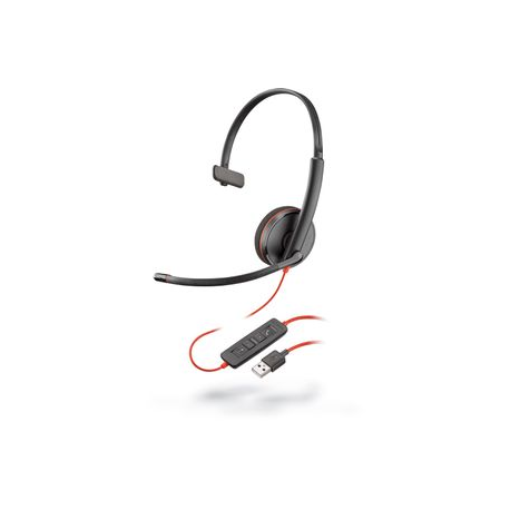 Poly Blackwire C3210 USB-A - 3200 Series - headset - on-ear - wired - USB - black - 0