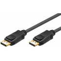 goobay - DisplayPort cable - DisplayPort (M) to DisplayPort (M) - DisplayPort 1.2 - 3 m - round, 4K support, 2160p support - black