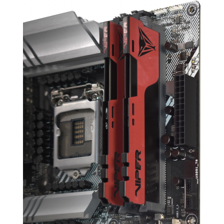 Viper Elite II - DDR4 - module - 16 GB - DIMM 288-pin - 3200 MHz / PC4-25600 - CL18 - 1.35 V - unbuffered - non-ECC - black, red - 12