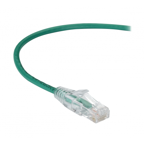 Black Box Slim-Net - Patch cable - RJ-45 (M) to RJ-45 (M) - 1.52 m - UTP - CAT 6 - booted, molded, stranded - green - 1