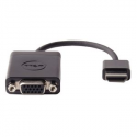 Dell - Video adapter - HDMI male to HD-15 (VGA) female - black - for Inspiron 14 34XX, 15 35XX, 15 75XX; Latitude 5289 2-In-1; OptiPlex 50XX; Precision T1650