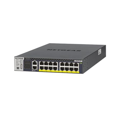 NETGEAR M4300-16X - Switch - L3 - Managed - 16 x 100/1000/2.5G/5G/10GBase-T (PoE+) - rack-mountable - PoE+ (500 W) - 0